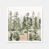 Aquarell Grünwald Serviette (Vorderseite)