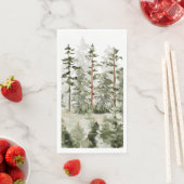 Aquarell Grünwald Serviette (Beispiel)