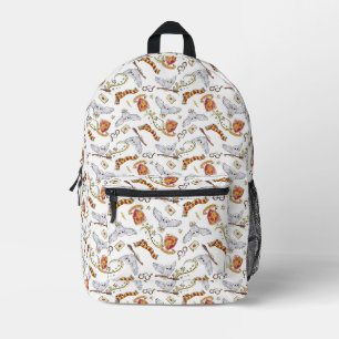 Aquarell GRYFFINDOR™ Hedwig Muster Bedruckter Rucksack