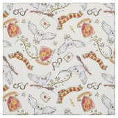 Aquarell GRYFFINDOR™ Hedwig-Muster Stoff (Muster)