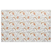 Aquarell GRYFFINDOR™ Hedwig-Muster Stoff (Fat Quarter (45,7 x 55,9 cm))