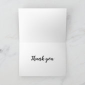 Aquarell Hand bemalt Dankeschön Karte. Karte (Innenseite)