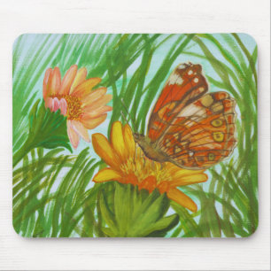 Aquarell – Handgemalte Botanische Blumenkunst Mousepad