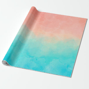 Aquarell. Handgemalte Schattierungen, strukturiert Geschenkpapier