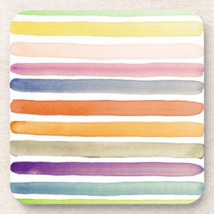 Aquarell-Handpinselstriche, Banner. Untersetzer