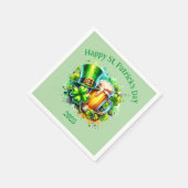 Aquarell Happy St. Patrick's Day Party Accessoire Serviette (Ecke)