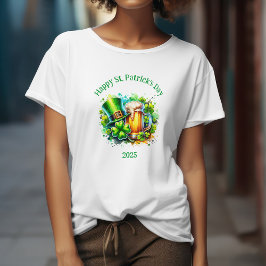 Aquarell Happy St. Patrick's Day Party Accessoire T-Shirt