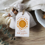 Aquarell Happy Yellow Sun Danke Baby Dusche Geschenkanhänger<br><div class="desc">Niedliche Wasserfarbe boho Hellgelbe Sonnensegel Babydusche Dank Geschenketiketten</div>