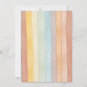 Aquarell Happy Yellow Sunshine Baby Dusche Einladung (Rückseite)