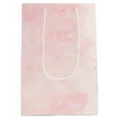 Aquarell-Häschen für Sie kundenspezifisch Mittlere Geschenktüte (Rückseite)