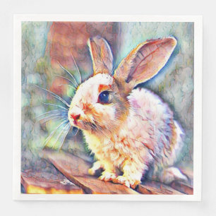 aquarell Häschen Serviette