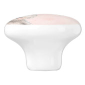 Aquarell-Häschen-Socken-Fachgewohnheit Keramikknauf (Seitenansicht)