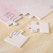 Aquarell-Häschenhallo Gewohnheit Puzzle (Seite)