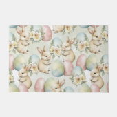 Aquarell-Hasen-Garten Fußmatte (Vorderseite)