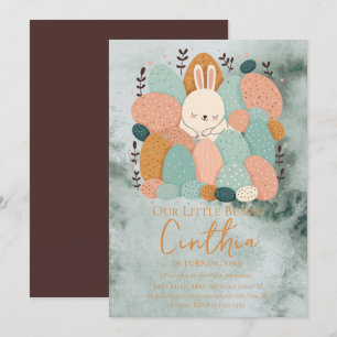 Aquarell-Hasen-Oster-Geburtstagseinladung in Paste Einladung