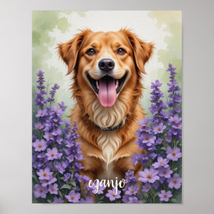 Aquarell-Haustier-Porträtmalerei, Personalisiertes Poster