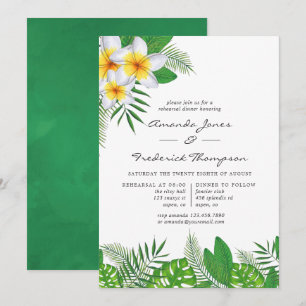 Aquarell Hawaiian Aloha Luau Probeessen Einladung