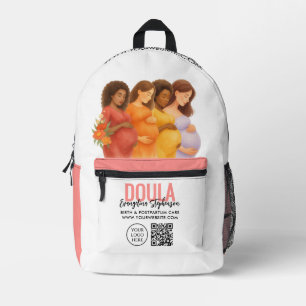 Aquarell-Hebamme Gynäkologin Geburt Wochenbett-Dou Bedruckter Rucksack