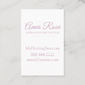 *~* Aquarell-heilende Kristallkünste heilig Visitenkarte (Rückseite)