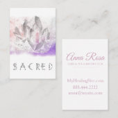 *~* Aquarell-heilende Kristallkünste heilig Visitenkarte (Vorne/Hinten)