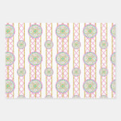 Aquarell Helles Mahjong-Medaillon Geschenkpapier Set (Vorderseite 3)