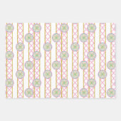Aquarell Helles Mahjong-Medaillon Geschenkpapier Set (Vorderseite 2)