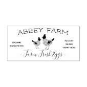 Aquarell Hen Farm Frische Eierkarton Permastempel (Design)
