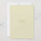 Aquarell Herbst Grünpflanzen Kinderdusche Einladun Einladung (Rückseite)