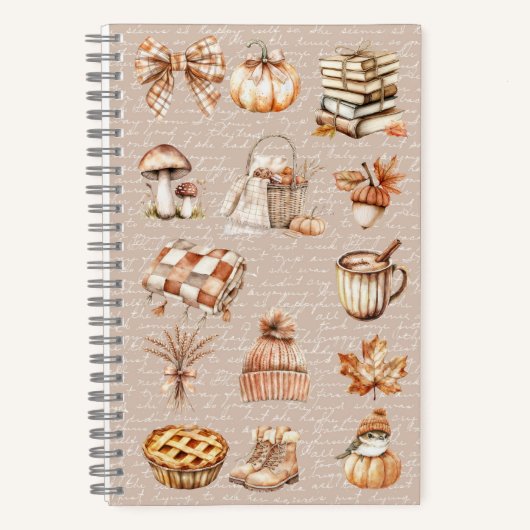 Aquarell Herbst Herbst Favorit Notizblock (Vorderseite)