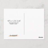 Aquarell Herbst-Kürbisfeld Postkarte (Rückseite)