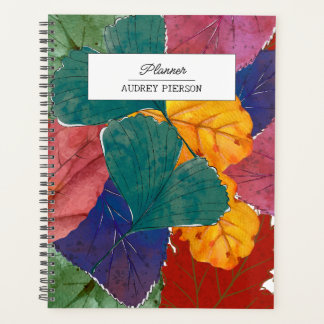 Aquarell Herbst- und Herbstblumen Planer