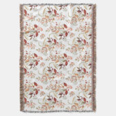 Aquarell Herbst Wildblume Decke (Vorderseite Vertikal)