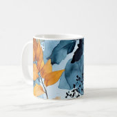 Aquarell Herbstblätter Kaffeetasse (Vorderseite Links)