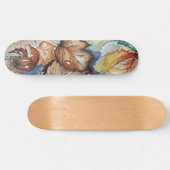 Aquarell - Herbstblätter - Skateboard (Horizontal)