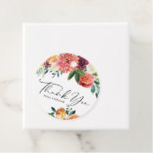 Aquarell Herbstblumenstrauß Danke Geschenkanhänger (Beispiel)