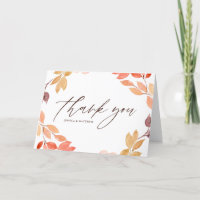 Aquarell-Herbstlaub-Kranz-Hochzeit