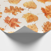 Aquarell-Herbstlaub-Verpackung Geschenkpapier (Ecke)