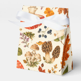 Aquarell-Herbstpilzmuster Geschenkschachtel