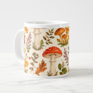 Aquarell-Herbstpilzmuster  Jumbo-Tasse