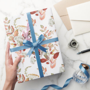 Aquarell-Herbstwildblume Geschenkpapier