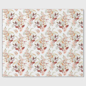 Aquarell-Herbstwildblume Geschenkpapier (Flach)