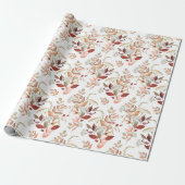 Aquarell-Herbstwildblume Geschenkpapier (Ungerollt)