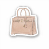 Aquarell Hermes Birkin-Tasche Aufkleber (Vorderseite)