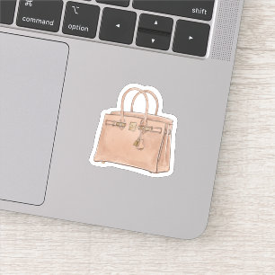 Aquarell Hermes Birkin-Tasche Aufkleber