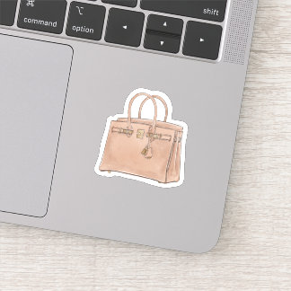 Aquarell Hermes Birkin-Tasche Aufkleber