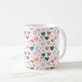 Aquarell-Herz-Jubiläum Kaffeetasse (VorderseiteRechts)