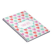 Aquarell-Herz-Notizbuch Notizblock (Rechte Seite)