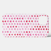 Aquarell-Herzen Case-Mate iPhone Hülle (Rückseite (Horizontal))