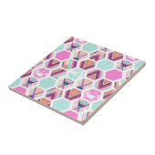 Aquarell-Hexagon-Muster Fliese (Seite)