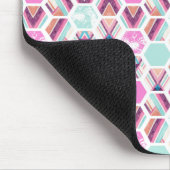 Aquarell-Hexagon-Muster Mousepad (Ecke)